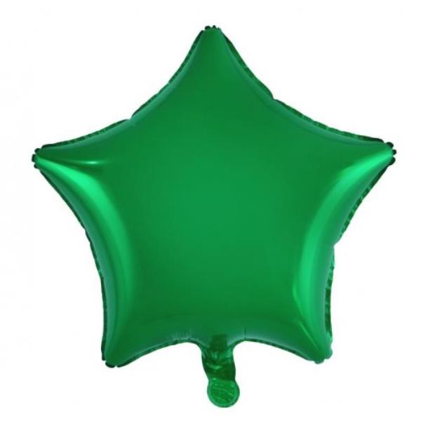 Green Decrotex Star Foil Balloon - 45cm