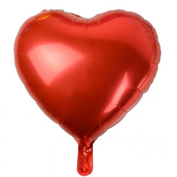 Red Decrotex Heart Foil Balloon - 45cm