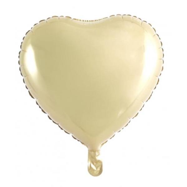 Gold Luxe Decrotex Heart Foil Balloon - 1.8cm