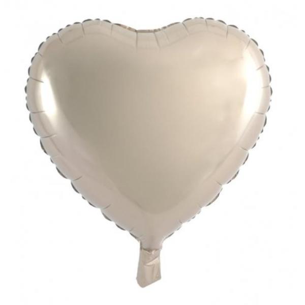 Champagne Decrotex Heart Foil Balloon - 45cm