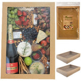 Load image into Gallery viewer, 2 Pack Extra Large Eco Kraft Grazing Box With Lid - 45cm x 31cm x 8cm
