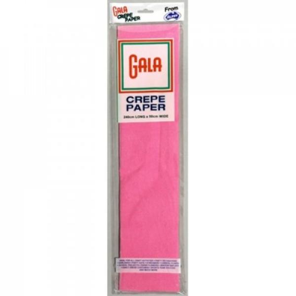 Bright Pink Gala Crepe Paper - 240cm x 50cm