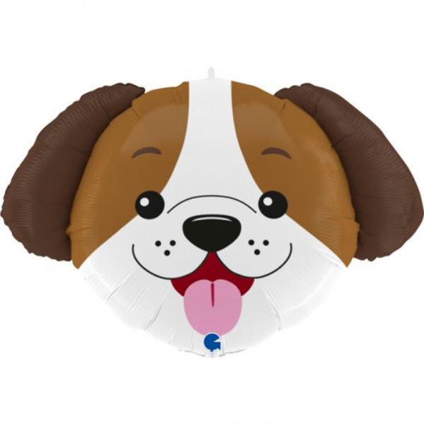 Dog Head Shape Foil Balloon - 83cm