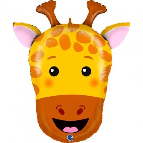 Giraffe Head Shape Foil Balloon - 73cm