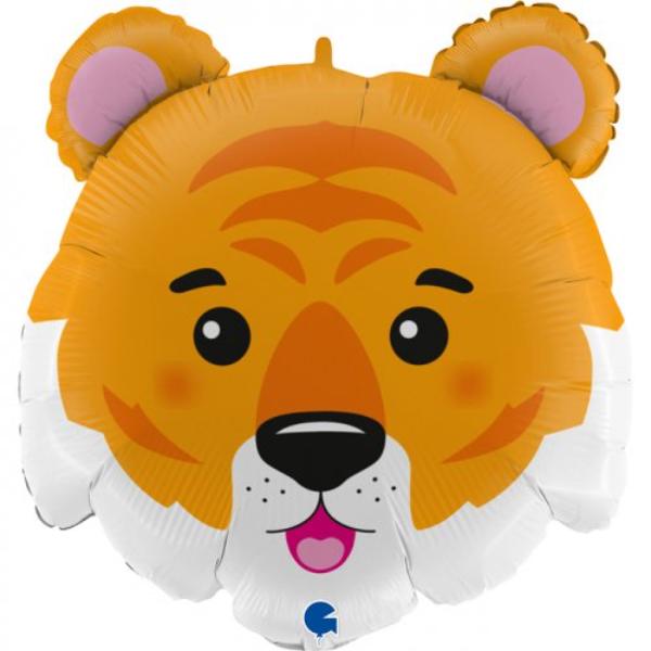 Tiger Head Shape Foil Balloon - 71cm