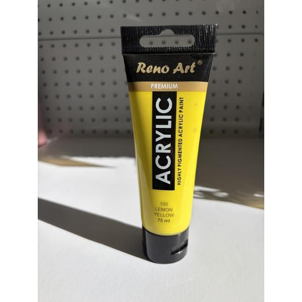Lemon Yellow Premium Acrylic Paint - 75ml