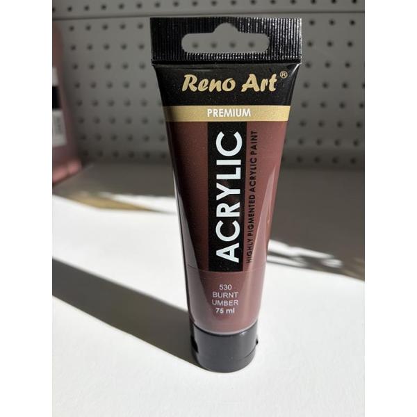 Burnt Umber Premium Acrylic Paint - 75ml