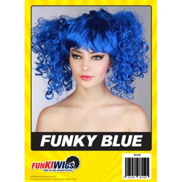 Blue Funky Wig
