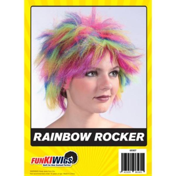 Rainbow Rocker Wig