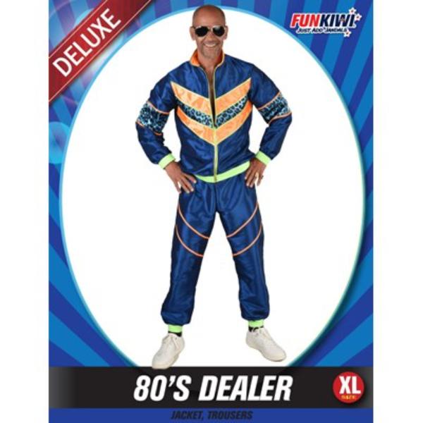 Deluxe 80s Dealer Men Costume - X Large
