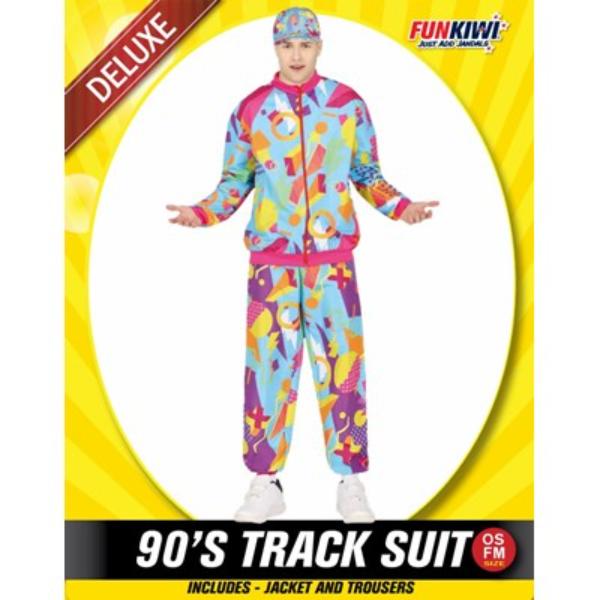 Adults 90s Track Suit Men Costume