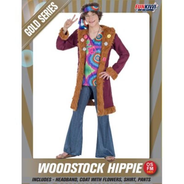 Gold Woodstock Hippie Man - OSFM