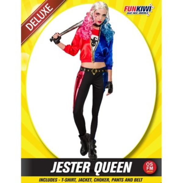 Adult Jester Queen Costume - OSFM