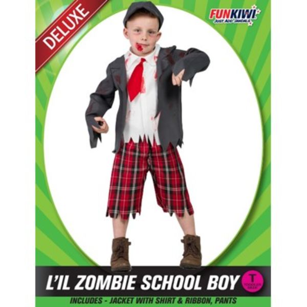 Lil Zombie School Boy Costume
