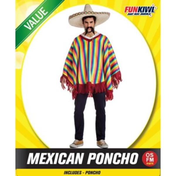 Adults Mexican Poncho Costume