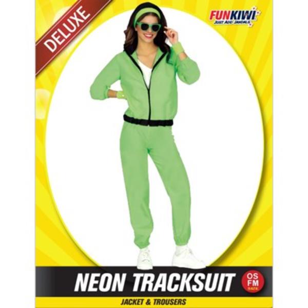 Deluxe Neon Green Tracksuit - OSFM