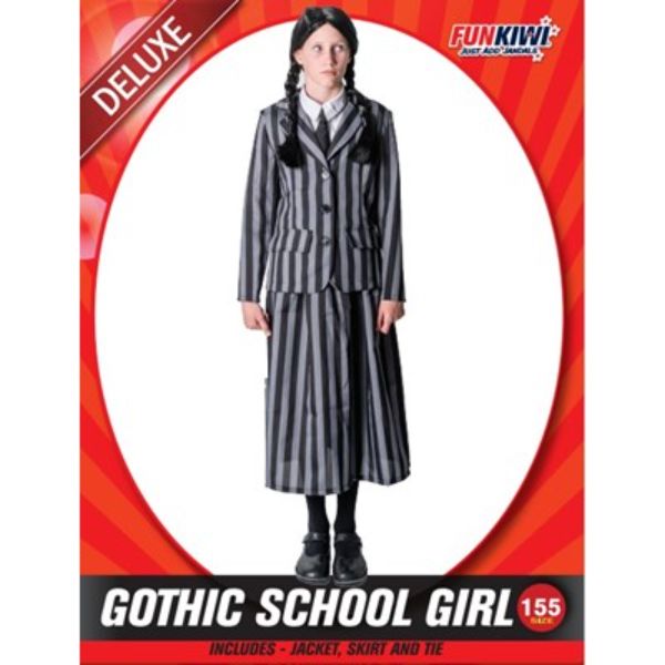 Gothic School Girl Costume - 155cm