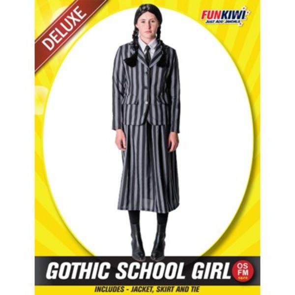 Adult Gothic School Girl Costume - OSFM