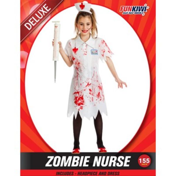 Zombie Nurse Kids Costume - 155cm