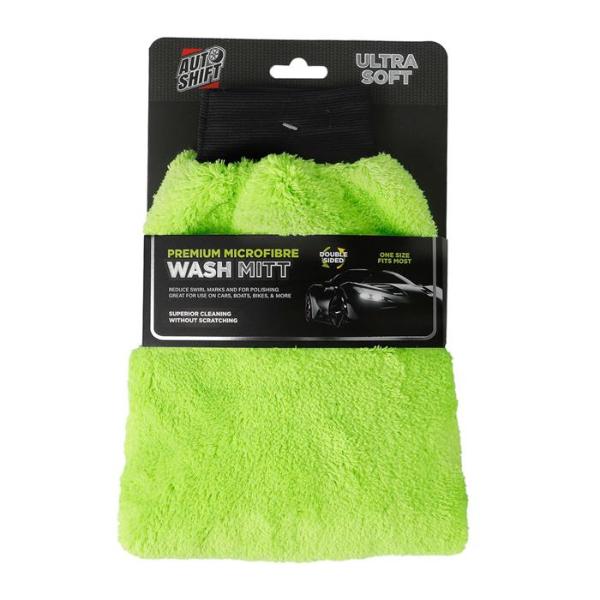 Car Premium Microfibre Wash Mitt - 25cm x 18cm