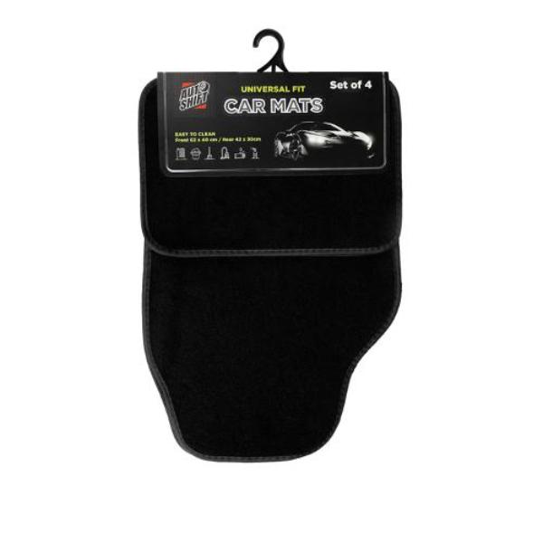 4 Pack Black Car Carpet Mats