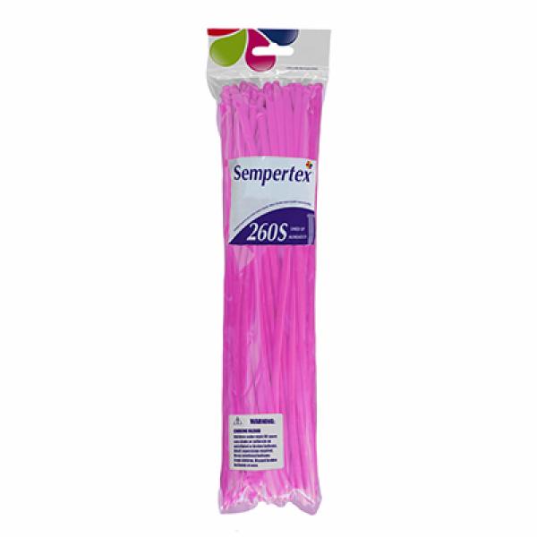 50 Pack Sempertex Fashion Fuchsia Modelling Latex Balloons