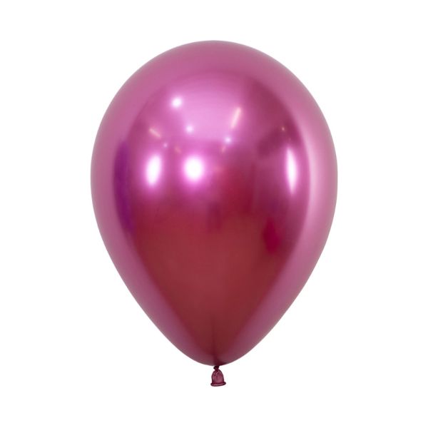 50 Pack Sempertex Metallic Reflex Fuchsia Latex Balloons - 12cm