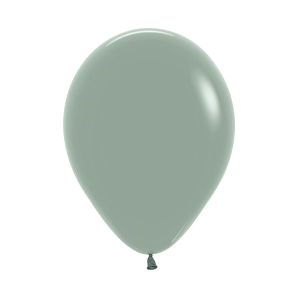 50 Pack Sempertex Pastel Dusk Laurel Green Latex Balloons - 12cm