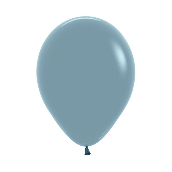 50 Pack Sempertex Pastel Dusk Blue Latex Balloons - 12cm