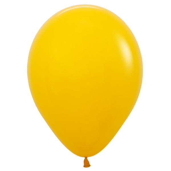 25 Pack Sempertex Honey Yellow Fashion Latex Balloons - 30cm