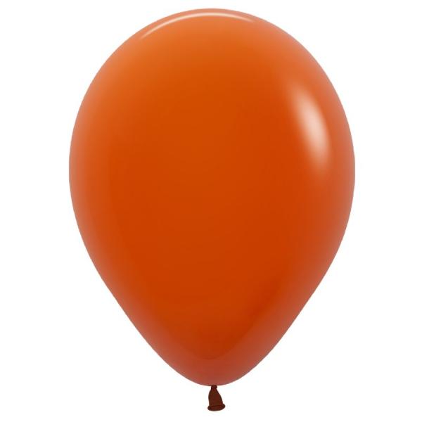 25 Pack Sempertex Sunset Orange Latex Balloons - 30cm