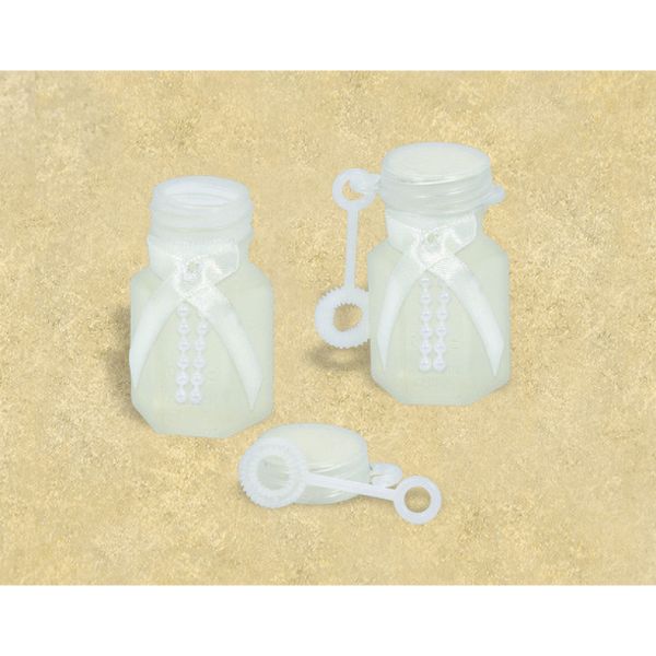 24 Pack Wedding Bubbles Embellished Favor - 5.2cm x 2.8cm