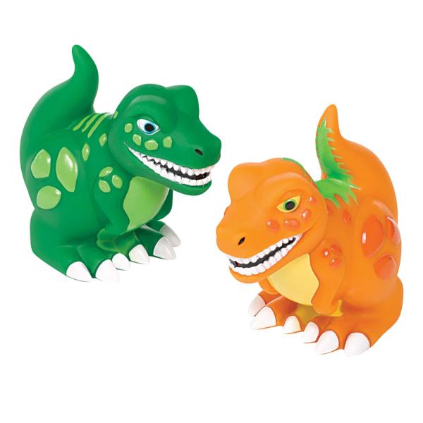 4 Pack Dino Mite Dinosaur Squirt Toy Favors - 7cm