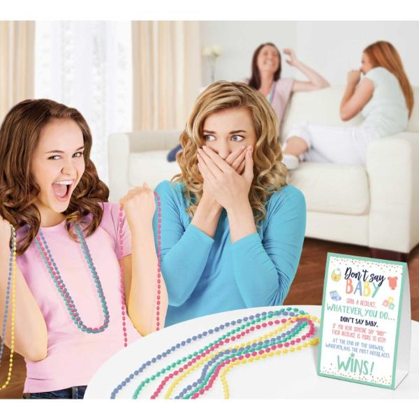 21 Pack Beaded Necklaces Baby Shower Game