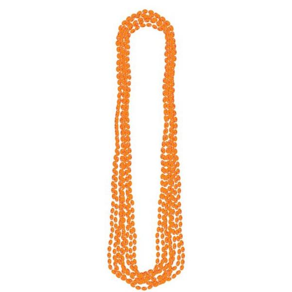 Orange Metallic Necklace - 76cm