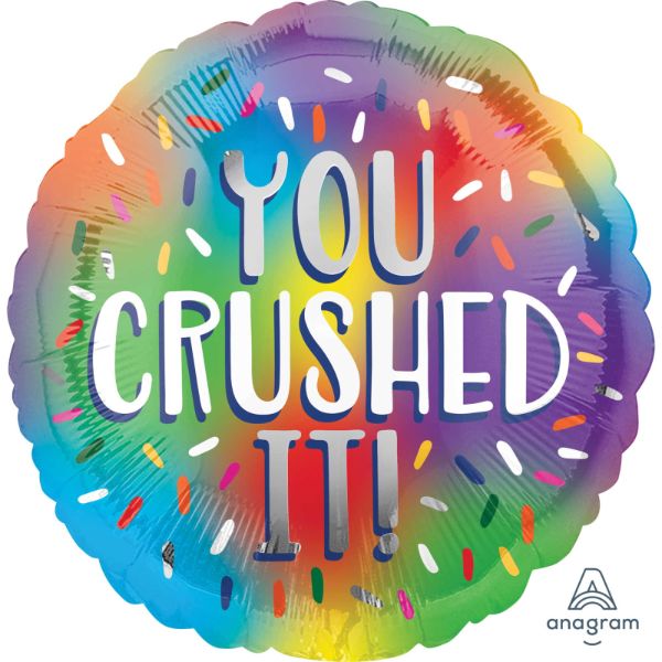 Rainbow You Crushed It Foil Balloon - 45cm
