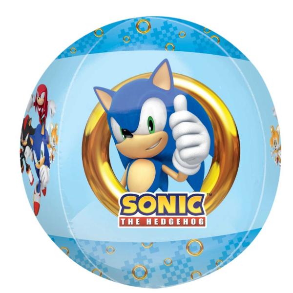 Orbz XL Sonic The Hedgehog Foil Balloon - 38cm x 40cm