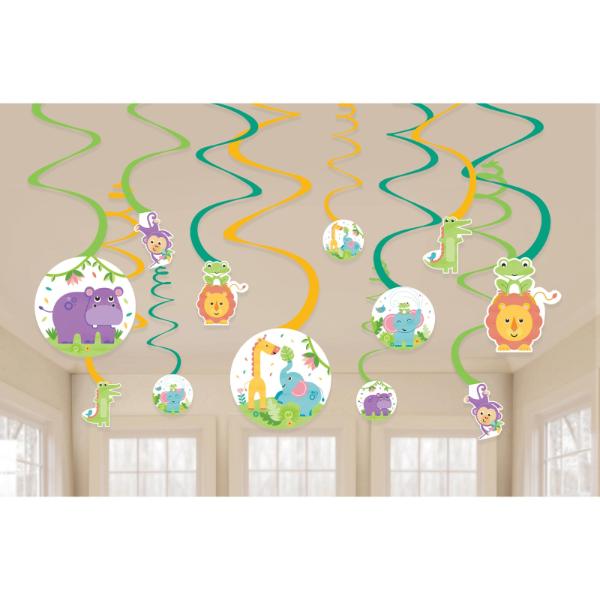 12 Pack Fisher Price Hello Baby Swirls Cutout Value Pack - 12cm