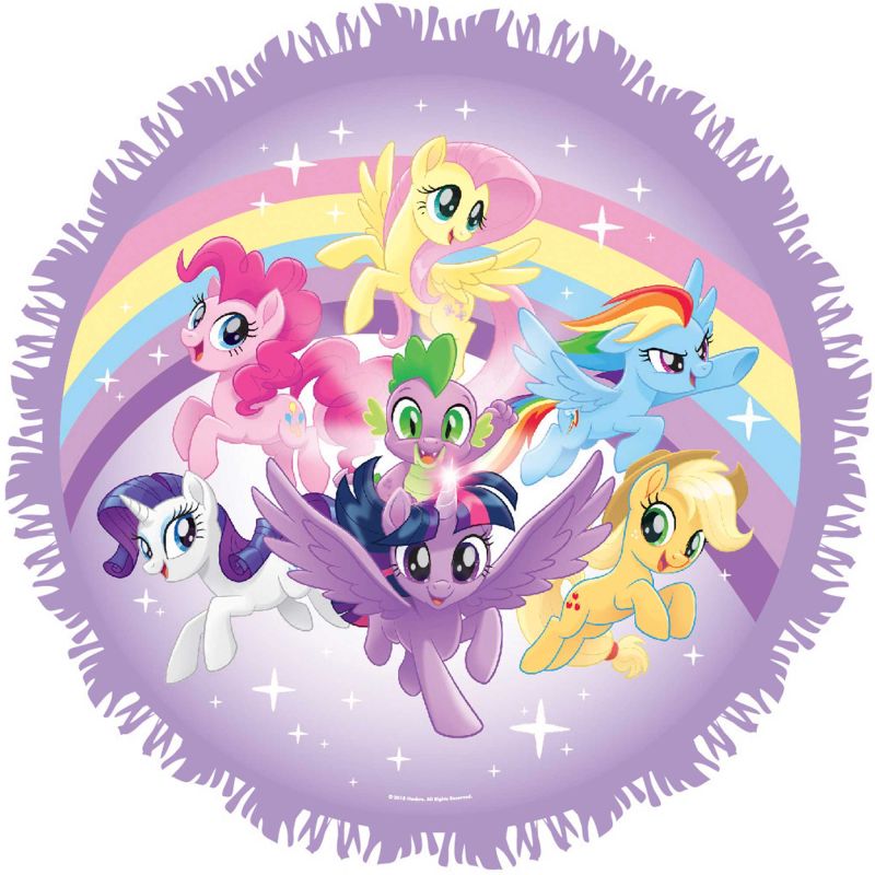 My Little Pony Friendship Adventures Expandable Pull String Drum Pinata - 35cm x 35cm x 9cm