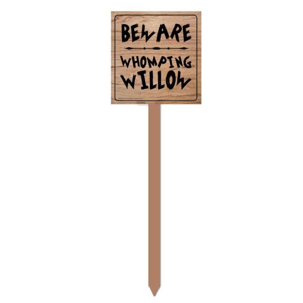 Harry Potter Beware Whomping Willow Yard Sign - 28cm x 95cm