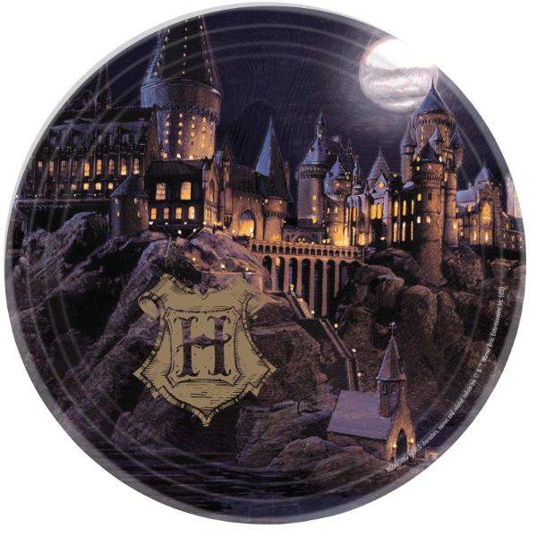8 Pack Harry Potter Round Paper Plates - 23cm