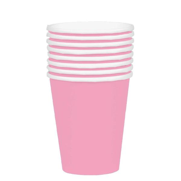 20 Pack Pink Paper Cups - 354ml