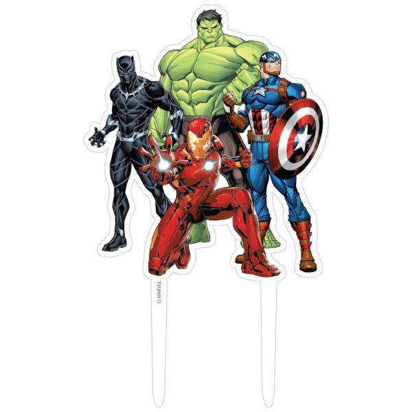 Marvel Avengers Power Unite Acrylic Cake Topper - 10cm x 17cm