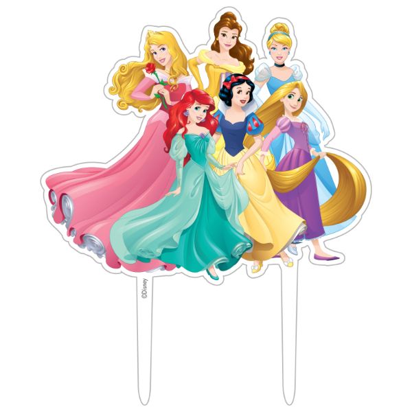 Acrylic Disney Princesses Cake Topper - 14cm x 17cm