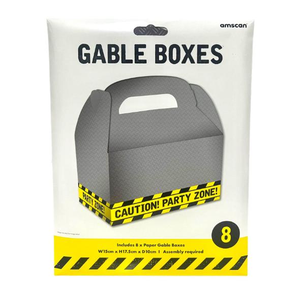 8 Pack Construction Paper Gable Boxes