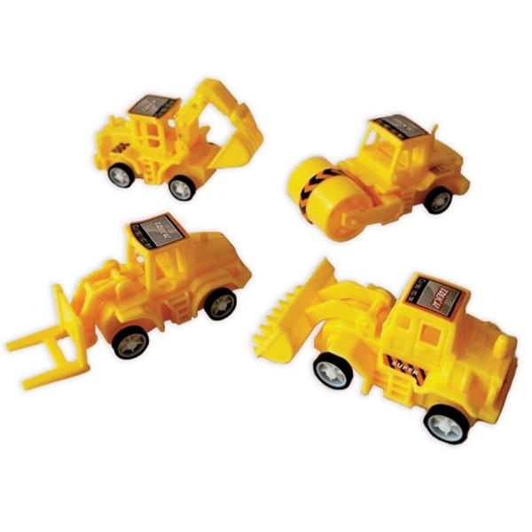 4 Pack Construction Toy Truck Favors