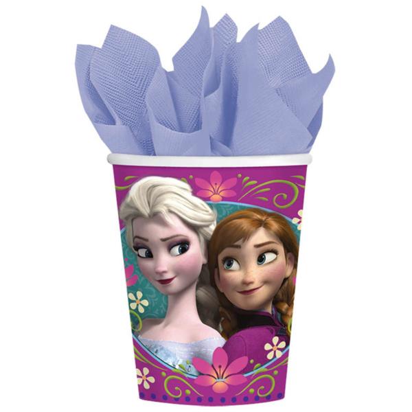 8 Pack Frozen Paper Cups - 266ml