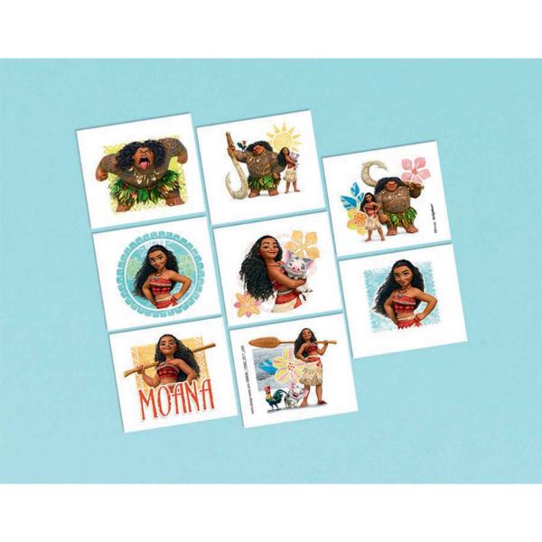 8 Pack Moana Tattoo Favors