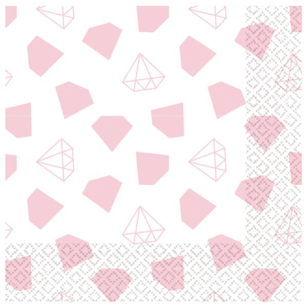 16 Pack Team Bride Lunch Napkins - 16.5cm x 16.5cm