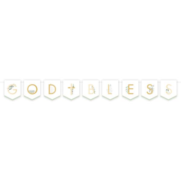 Botanical Celebration God Bless Pennant Banner - 160cm